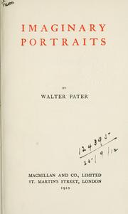 Cover of: [Work] by Walter Pater