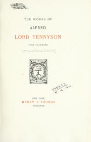 Cover of: Works, annotated.: Edited by Hallam Lord Tennyson.