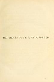 Cover of: The works of Algernon Sydney