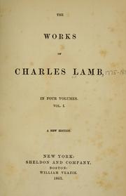 Cover of: The works of Charles Lamb. | Charles Lamb