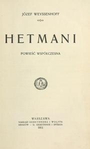 Cover of: Hetmani: powie wspóczesna.