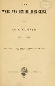 Cover of: Het werk van den Heiligen Geest by Abraham Kuyper