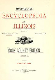 Cover of: Historical encyclopedia of Illinois by Newton Bateman