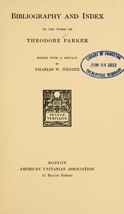 Cover of: [Works of Theodore Parker] by Theodore Parker