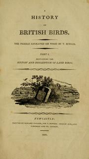 Cover of: A history of British birds by Thomas Bewick