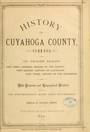 Cover of: History of Cuyahoga County, Ohio ... | Crisfield Johnson