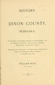 History of Dixon County, Nebraska by William Huse