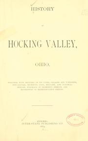 Cover of: History of Hocking Valley, Ohio by 