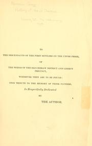 Cover of: History of the old Cheraws: containing an account of the aborigines of the Pedee, the first white settlements, their subsequent progress, civil changes, the struggle of the revolution, and growth of the country afterward