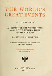 Cover of: The world's great events ... by Esther Singleton