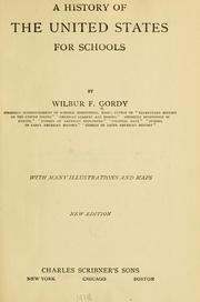 Cover of: A history of the United States for schools