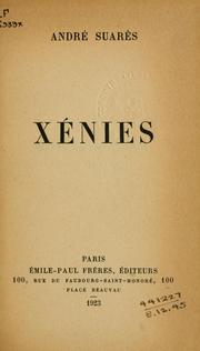Cover of: Xénies.