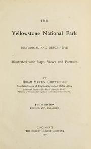 The Yellowstone national park by Hiram Martin Chittenden