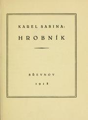 Cover of: Hrobník. by Karel Sabina, Karel Sabina