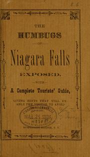 Cover of: The humbugs of Niagara falls exposed. by Young, David