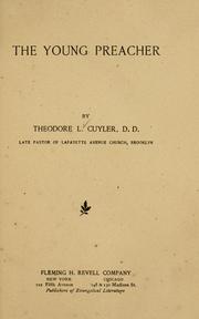 Cover of: The young preacher. by Theodore L. Cuyler