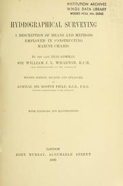 Cover of: Hydrographical surveying by W. J. L. Wharton