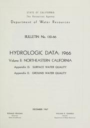 Cover of: Hydrologic data, 1966. by California. Dept. of Water Resources.