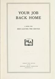 Cover of: Your job back home