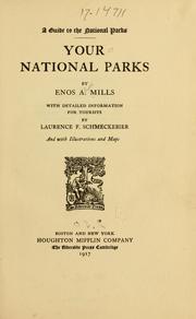 Cover of: Your national parks