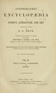 Cover of: Iconographic encyclopaedia of science, literature, and art. by J. G. Heck
