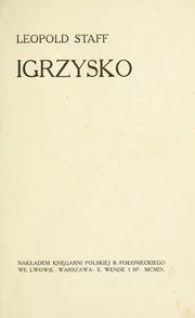 Cover of: Igrzysko. by Leopold Staff
