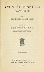 Cover of: Yvon et Finette: conte bleu.  Edited by E.C. Kittson.