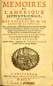 Cover of: Voyages du baron de La Hontan dans l'Amerique Septentrionale by Louis Armand de Lom d'Arce baron de Lahontan