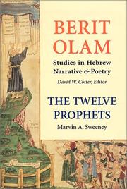 Cover of: The Twelve Prophets (Vol. 1): Hosea, Joel, Amos, Obadiah, Jonah (Berit Olam series)