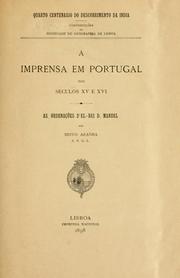 Cover of: A imprensa em Portugal nos seculos 15 e 16. by Pedro Wenceslau de Brito Aranha