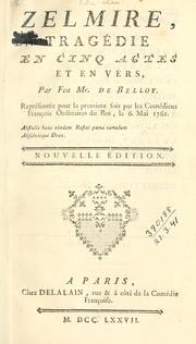 Cover of: Zelmire by M. de Belloy