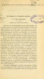 Cover of: Zur Kenntniss der adriatischen Anneliden. by Emil von Marenzeller