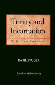 Cover of: Trinity and Incarnation by Basil Studer