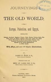 Cover of: Journey in the Old World: or, Europe, Palestine, and Egypt