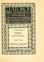 Cover of: Karel Havlíek. by Emanuel Chalupný
