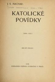 Cover of: Katolické povídky (1909-1910) by Josef Svatopluk Machar