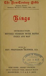 Cover of: Kings | Skinner, John