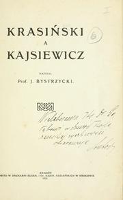 Krasiński a Kajsiewica by Jan Bystrzycki