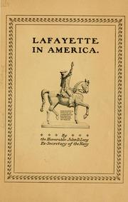 Cover of: Lafayette in America.