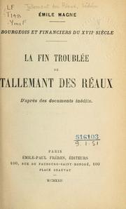 La fin troublée de Tallemant des Réaux by Émile Magne