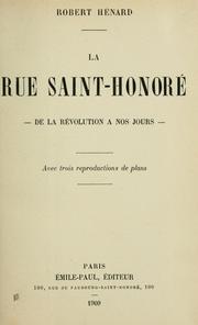 La rue Saint-Honoré by Robert Hénard