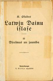 Latvju dainu izlase by Krlis Skalbe