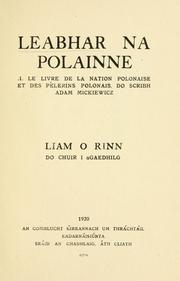 Cover of: Leabhar na Polainne = by Adam Mickiewicz