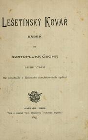 Cover of: Leetínský ková: báse.