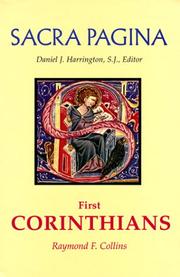 Cover of: First Corinthians by Raymond F. Collins