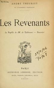 Cover of: Les revenants. by André Theuriet