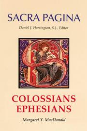 Cover of: Colossians and Ephesians by Margaret Y. MacDonald
