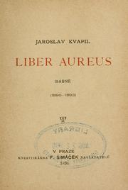 Cover of: Liber aureus by Jaroslav Kvapil