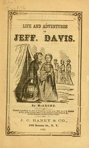 Cover of: Life and adventures of Jeff. Davis. by George Arnold