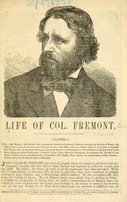 Cover of: Life of Col. Fremont.